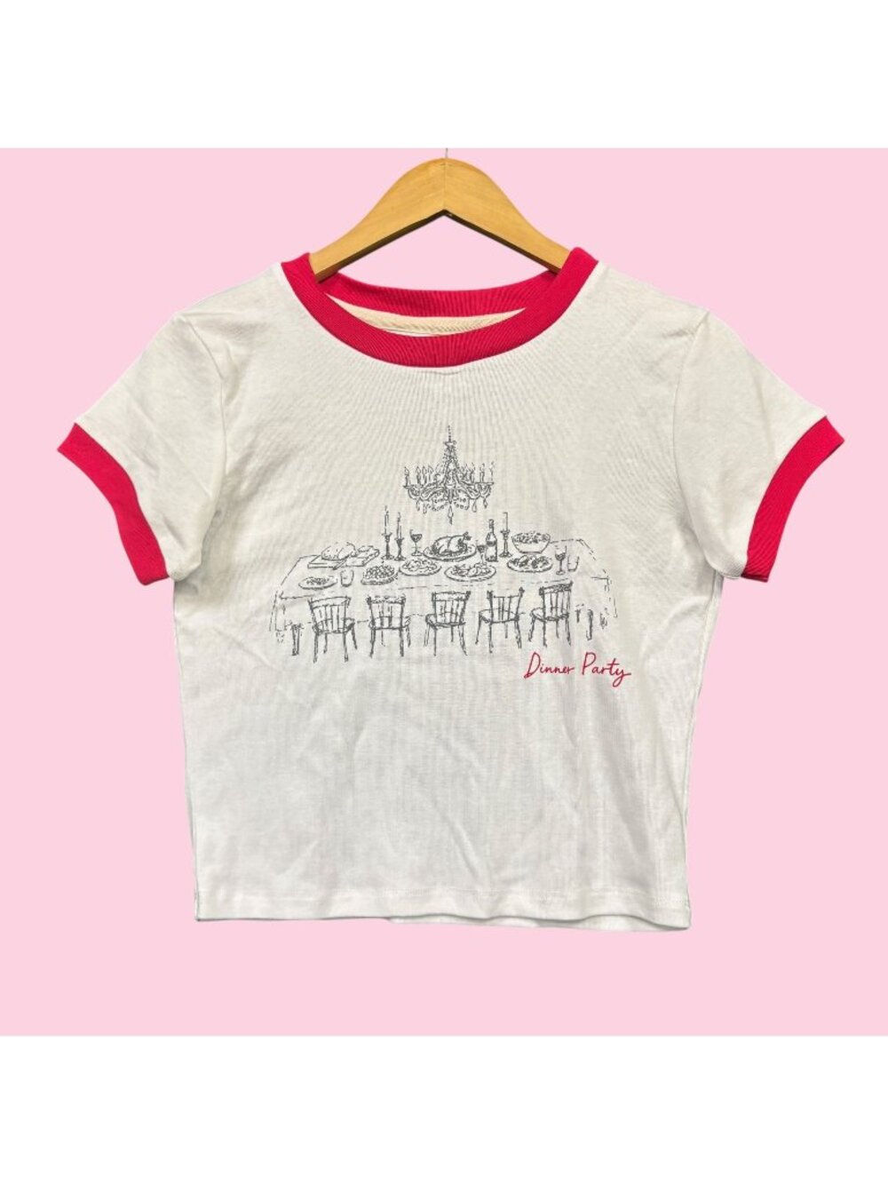 Niall Horan Dinner Party Dinner Table Drawing Album Cover Crop Tee M